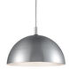Archibald 1 Light 31.5 inch Brushed Nickel With Black Detail Pendant Ceiling Light