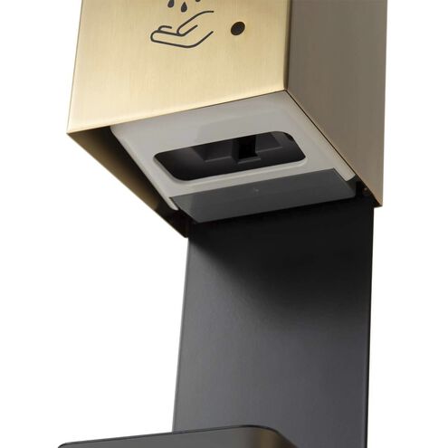 Luxe Brushed Brass Wall Mount Touchless Hand Sanitizer Dispenser