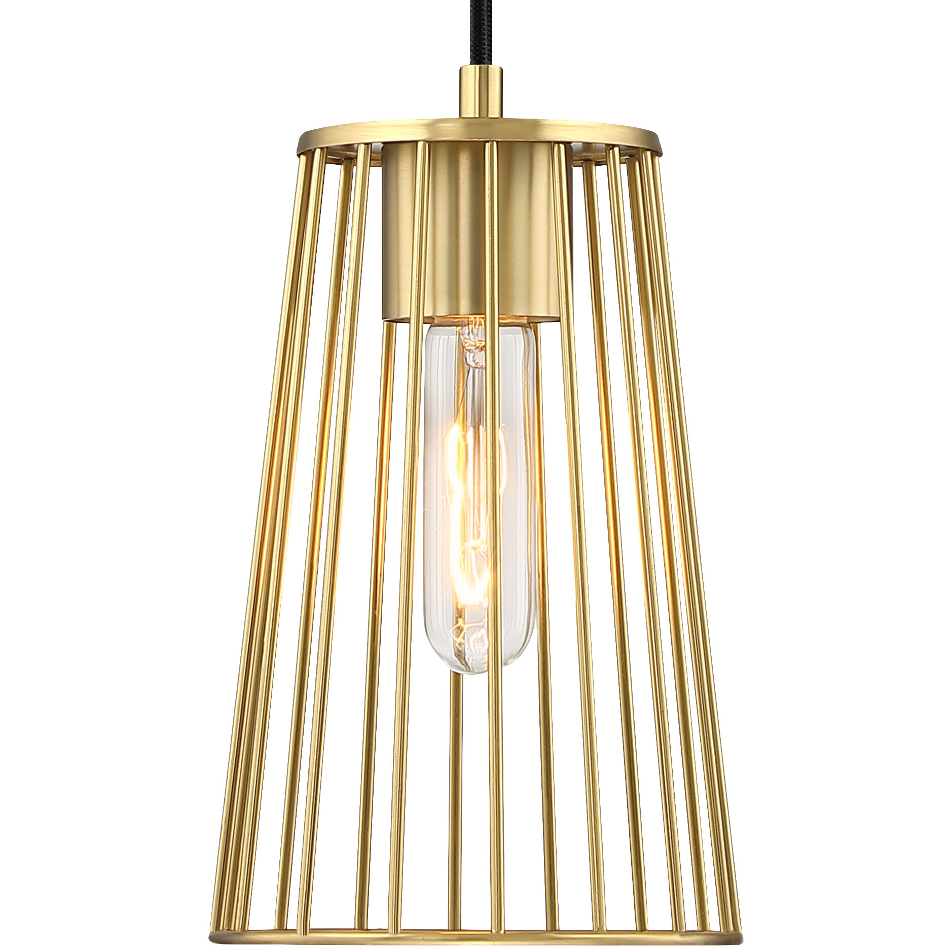 Liana 1 Light 6 inch Brushed Gold Pendant Ceiling Light
