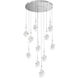 Blossom LED 33.1 inch Classic Silver Chandelier Ceiling Light, Multi-Port