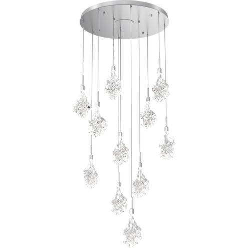 Blossom LED 33.1 inch Classic Silver Chandelier Ceiling Light, Multi-Port