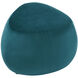 River Rock 14.5 inch Blue and Black Pouf