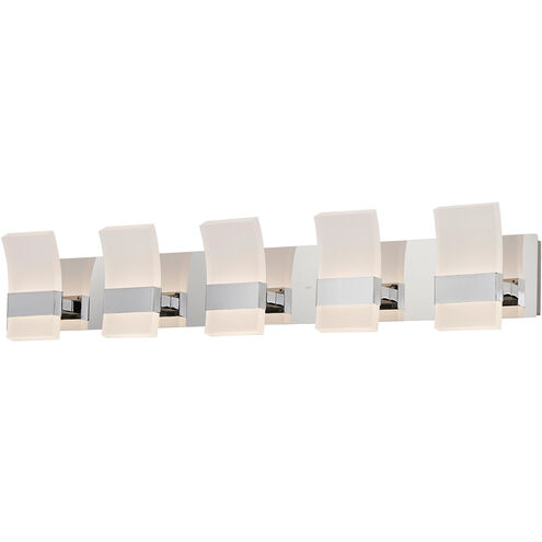 Fang LED 39.6 inch Chrome Bath Vanity Light Wall Light