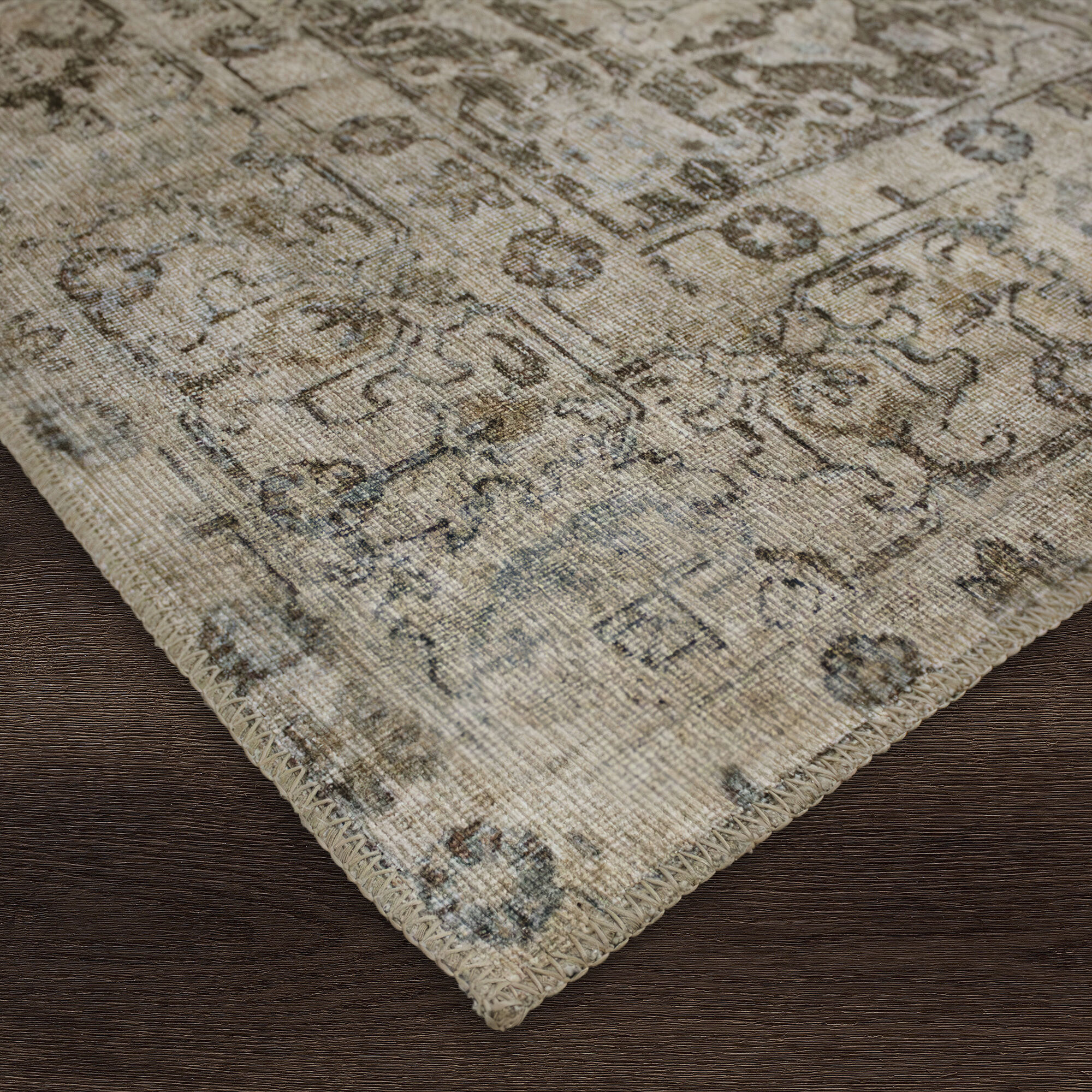 Chloe 86.61 X 59.84 inch Brown/Beoge/Green Indoor Rug, 5ft x 7ft 3in