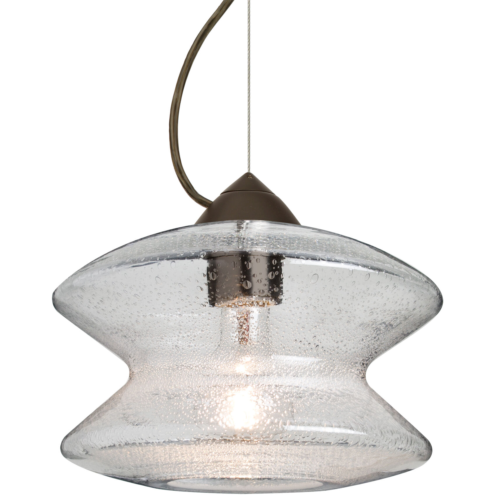 Zen 1 Light Bronze Cable Pendant Ceiling Light