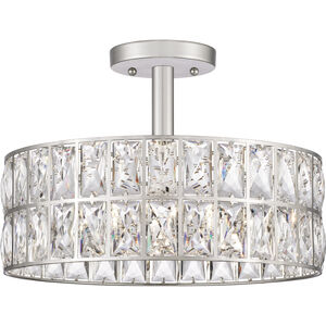 Quoizel Coffman 3 Light 14 inch Polished Nickel Semi-Flush Mount Ceiling Light QF4046PK - Open Box