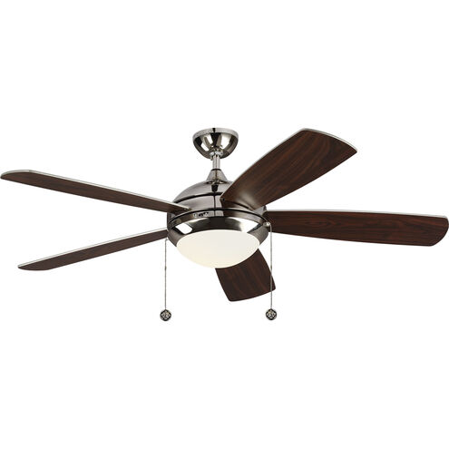 Discus Classic 52 52 inch Polished Nickel with Silver Blades Ceiling Fan