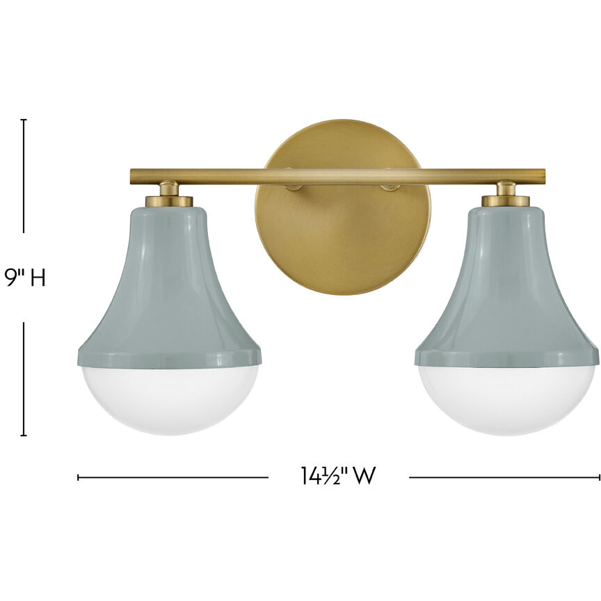 Haddie LED 14.5 inch Seafoam Bath Light Wall Light