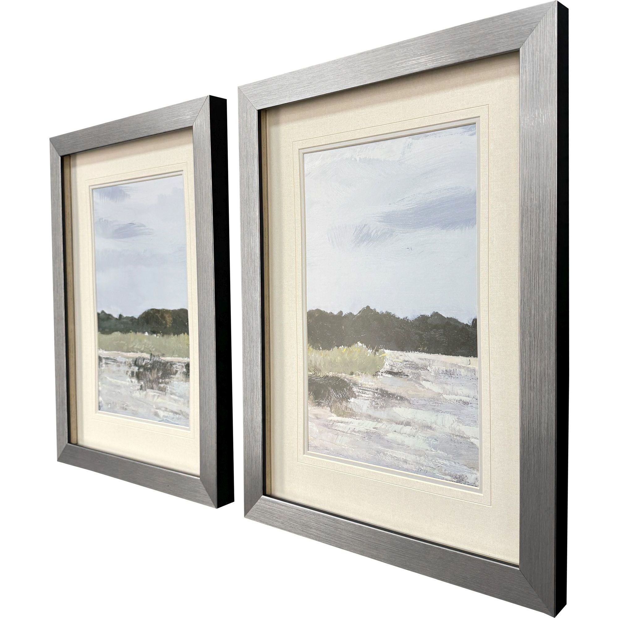 Cool Day Blue and Gray and Green Framed Art, Propac