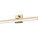 Liam LED 25 inch Modern Gold Vanity Wall Light