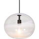 Geno 1 Light Black Pendant Ceiling Light