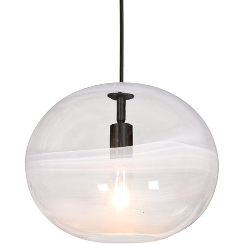 Geno 1 Light Black Pendant Ceiling Light