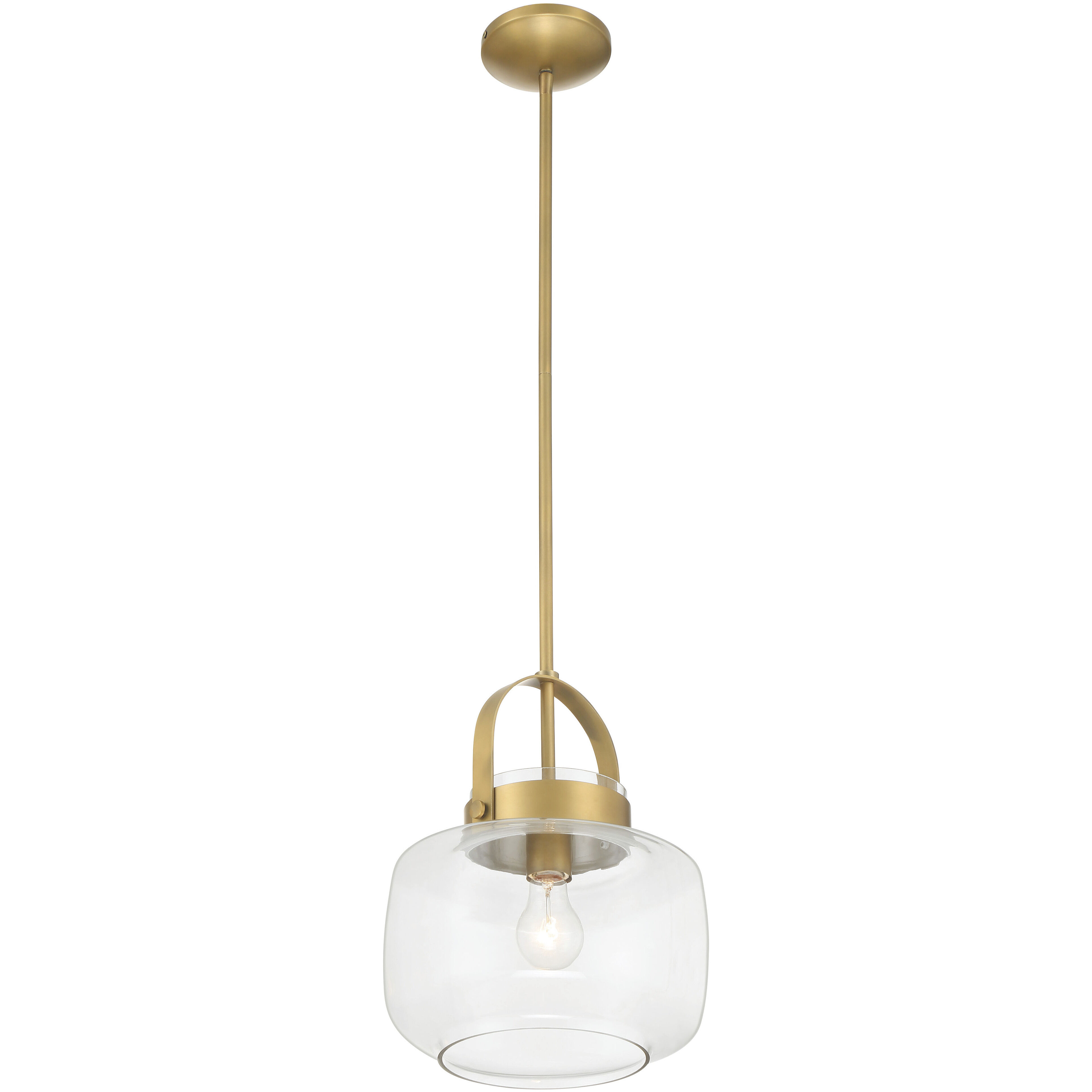 Wickglow 1 Light 11 inch Legacy Brass Pendant Ceiling Light
