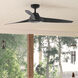 Mosley 60 inch Matte Black Outdoor Ceiling Fan