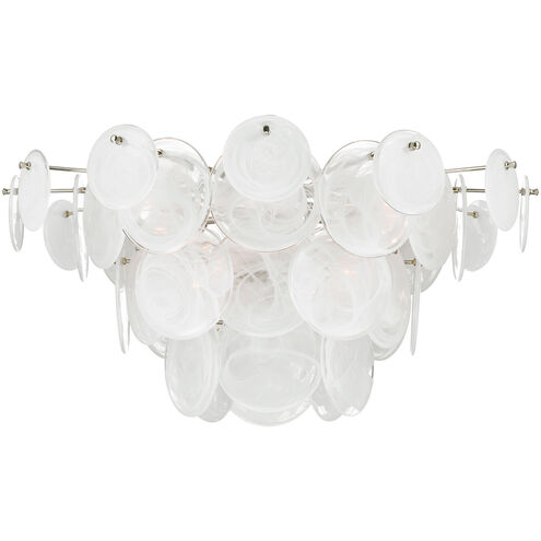 AERIN Loire LED 34 inch Polished Nickel Flush Mount Ceiling Light, Grande