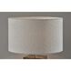 Frederick 28.5 inch 100.00 watt Burled Wood with Antique Brass Accent Table Lamp Portable Light