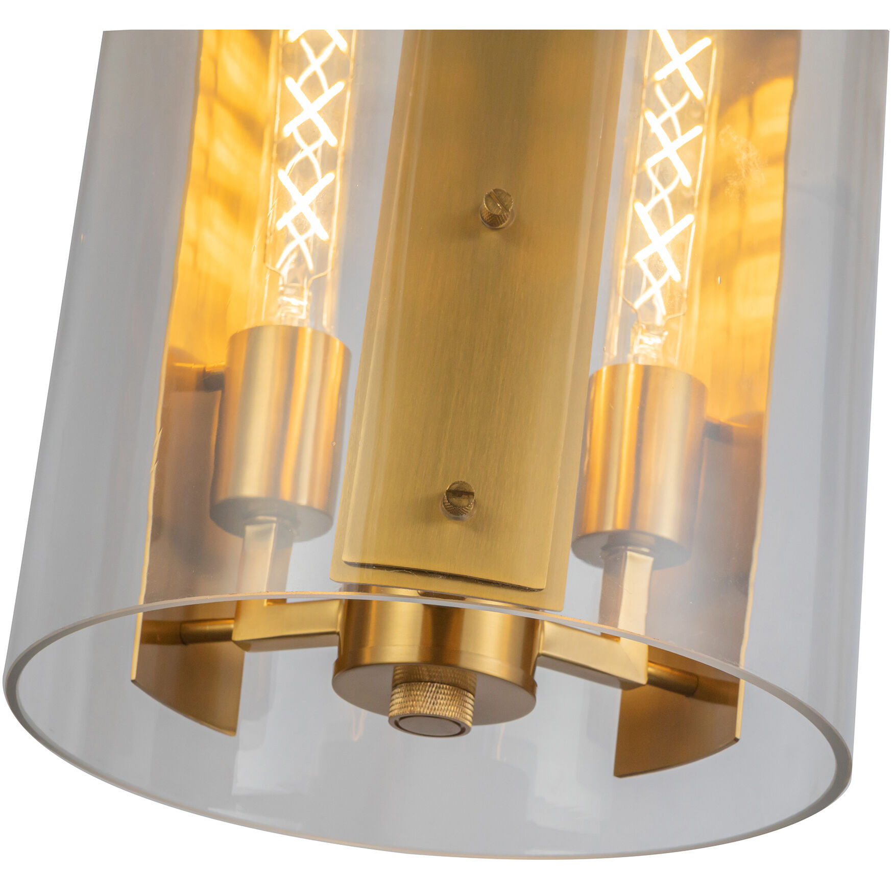 Dahlia 3 Light 10.25 inch Brushed Brass Pendant Ceiling Light