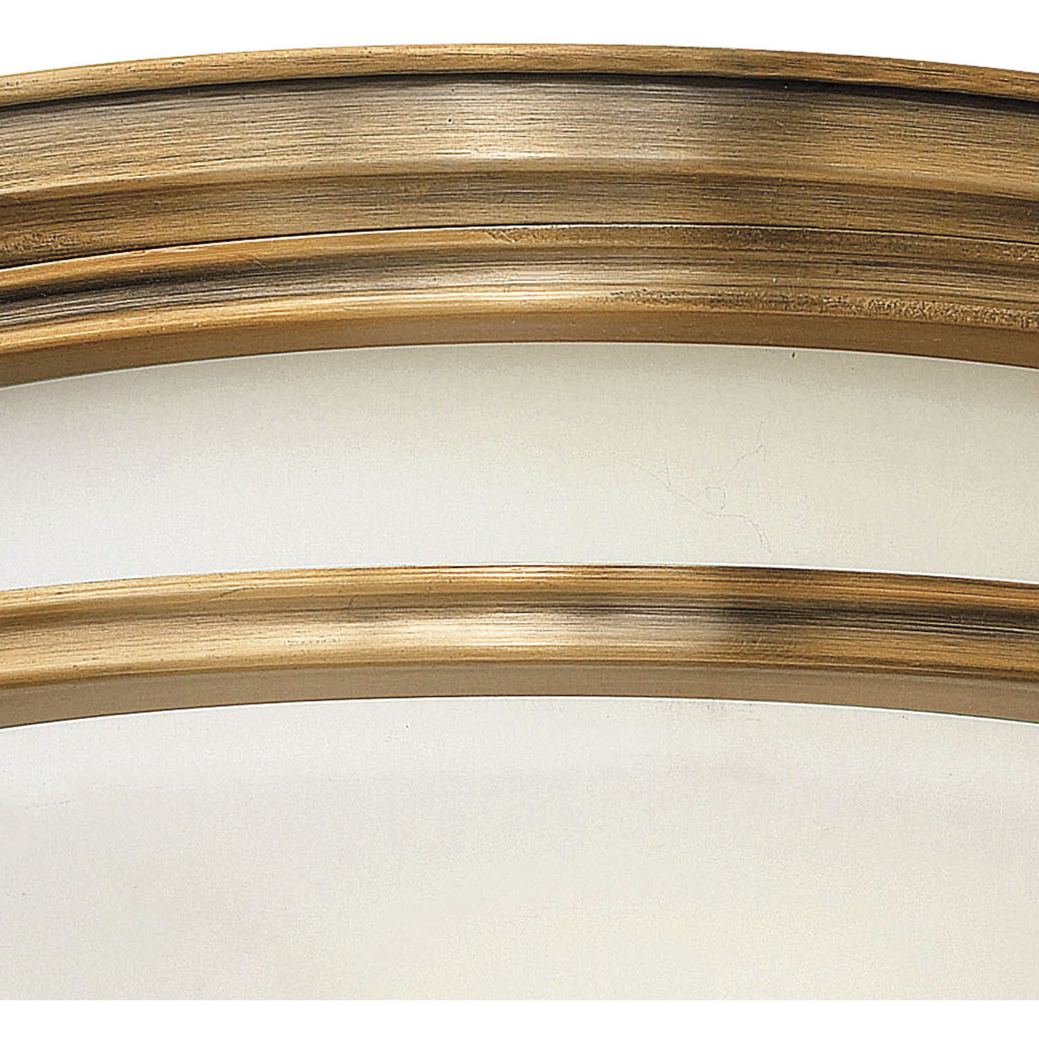 Hadley 2 Light 12 inch Brushed Bronze Indoor Flush Mount Ceiling Light in White