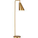ED Ellen DeGeneres Jamie 61 inch 9 watt Burnished Brass Floor Lamp Portable Light