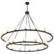 Aragon 30 Light 58.75 inch Matte Black Chandelier Ceiling Light