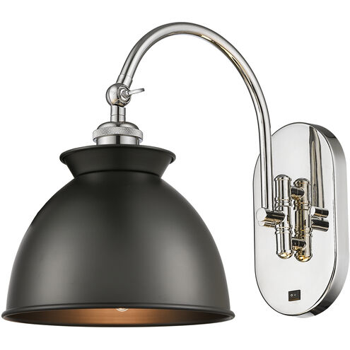 Ballston Adirondack 1 Light 8 inch Polished Nickel Sconce Wall Light