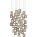 Regatta 36 Light 35 inch Cupertino and Silver Multi-Drop Pendant Ceiling Light