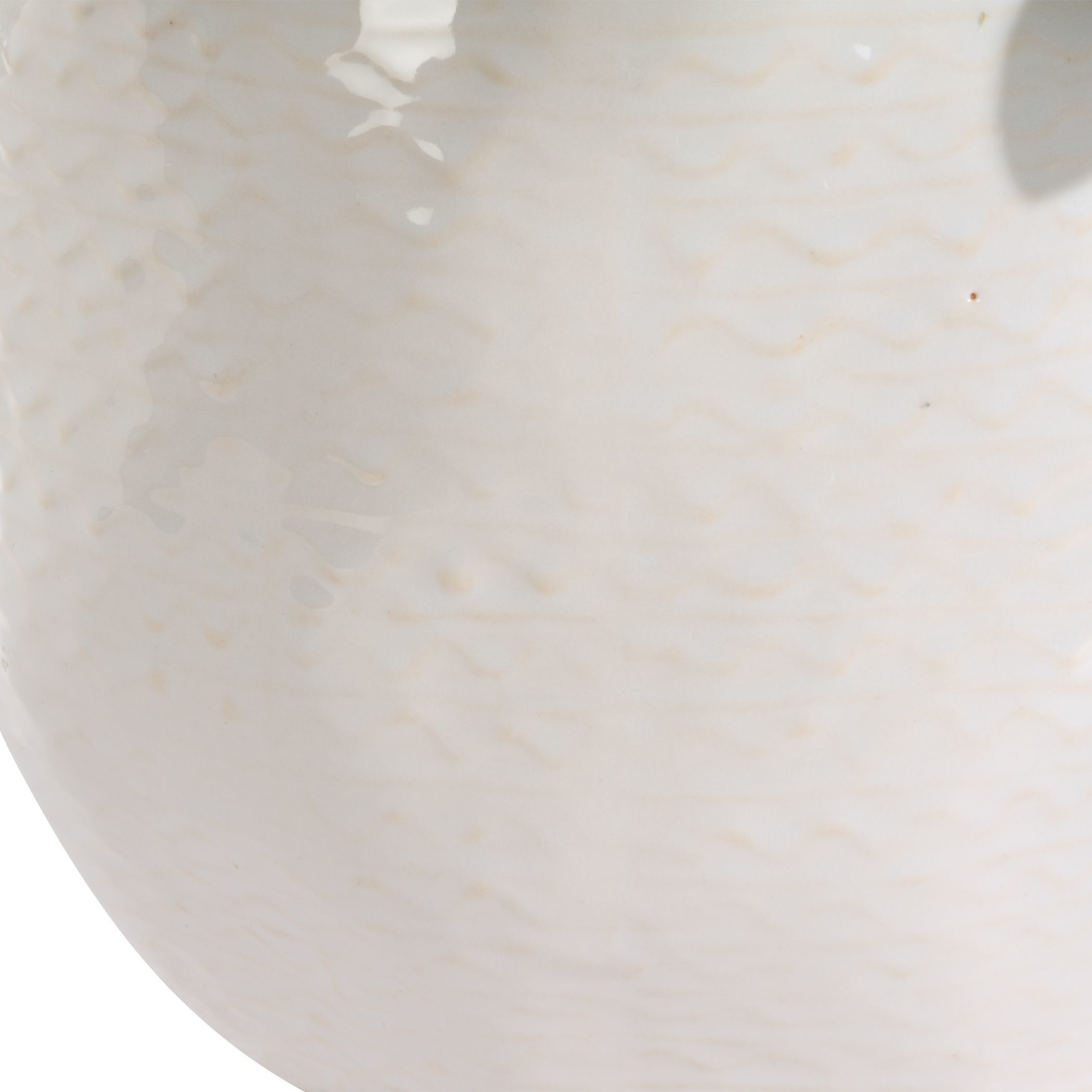 Sundown Succulent Green and White Succulent Accent Planter