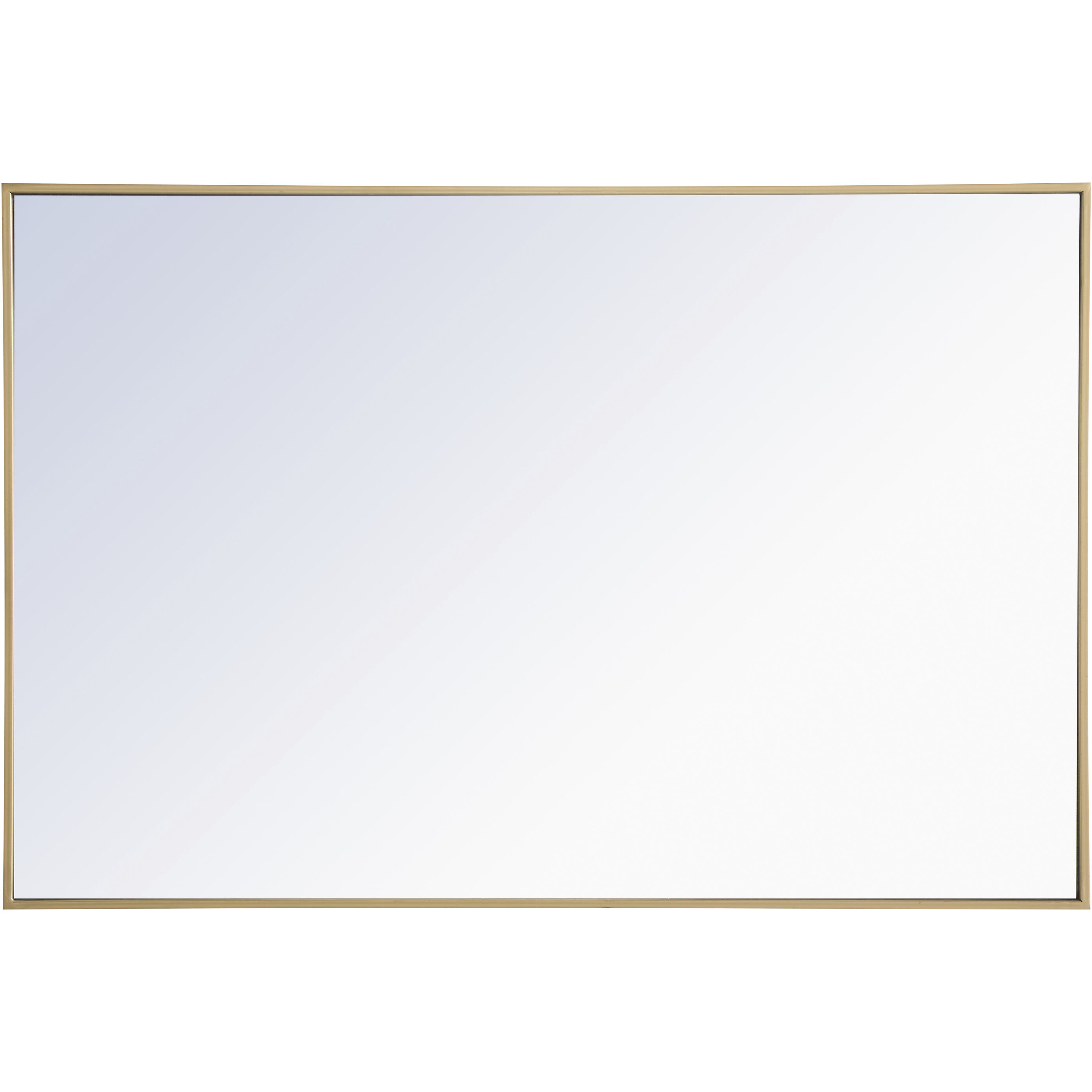 Monet 42 X 28 inch Brass Wall Mirror