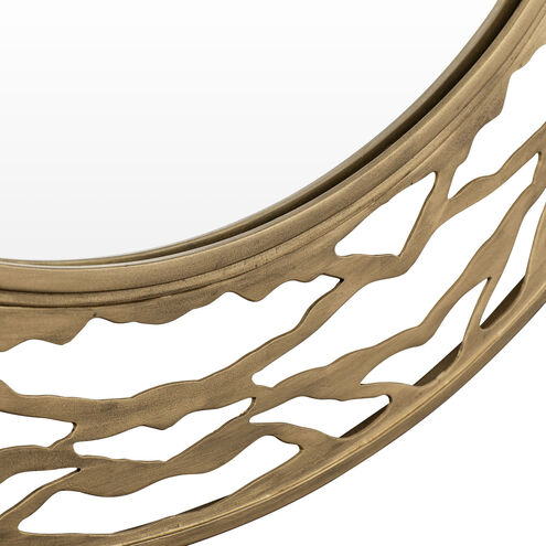 Kato 33 X 33 inch Havana Gold Wall Mirror, Smithsonian Collaboration