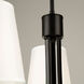 Rhythm LED 23.6 inch Black Chandelier Ceiling Light
