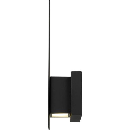 Slot LED 15 inch Sand Black Outdoor Wall Sconce