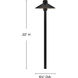 Hardy Island 12v 1.5 watt Brass Satin Black Landscape Path Light