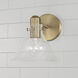 Greer 1 Light 8 inch Aged Brass Sconce Wall Light