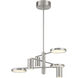 Swivel LED 28.5 inch Brushed Nickel Chandelier Ceiling Light