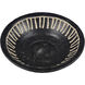 Eleni 12 X 12 inch Black and Brown Decorative Plate, Set of 2