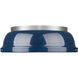 Yep Duncan 2 Light 14 inch Pewter Flush Mount Ceiling Light in Navy