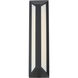 Newport LED 18 inch Matte Black Outdoor Wall Light