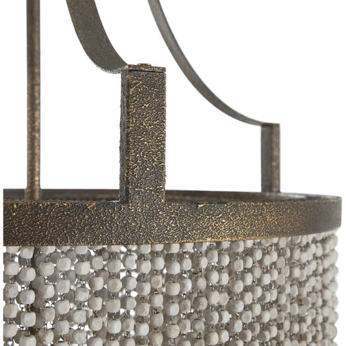 Tamara 4 Light 24.75 inch Antique Gold / Antique White Chandelier Ceiling Light