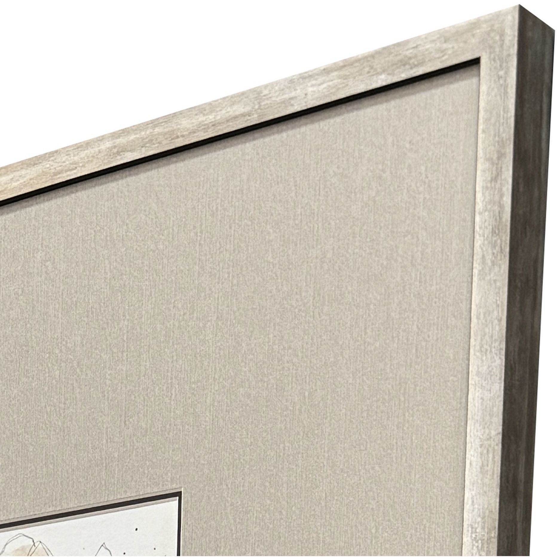 Small Grandeur Brown and Beige and Black and Neutral Framed Art