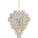Wildwood 12 Light 25 inch Antique Silver Leaf/Clear Chandelier Ceiling Light