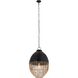 Bismark 1 Light 14.25 inch Matte Black Pendant Ceiling Light