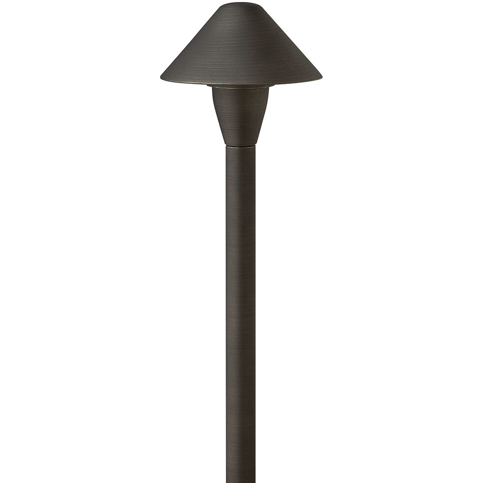 Hardy Island 12v 1.5 watt Brass Satin Black Landscape Path Light