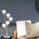Transitional 28.5 inch 25.00 watt Satin Chrome Decorative Table Lamp Portable Light in Smoke