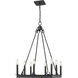 Barclay 8 Light 20 inch Matte Black Chandelier Ceiling Light