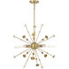 Stella 5 Light 26 inch Natural Brass Pendant Ceiling Light