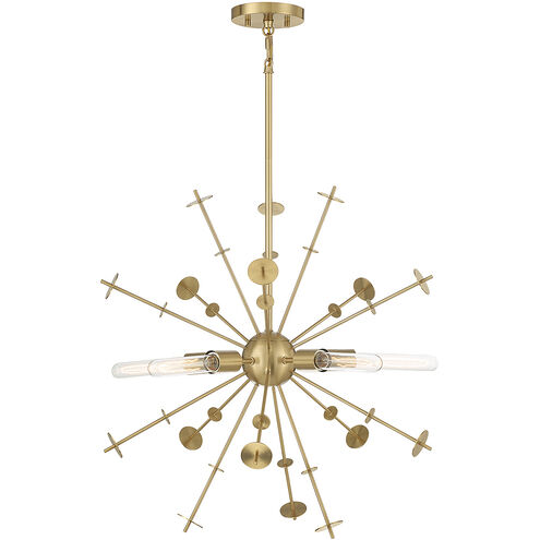 Stella 5 Light 26 inch Natural Brass Pendant Ceiling Light
