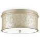 Neith 1 Light 13.75 inch Sea Pearl/Natural Flush Mount Ceiling Light