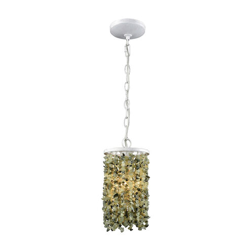 Camden 1 Light 6 inch White with Green Mini Pendant Ceiling Light