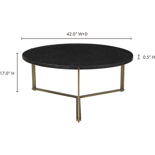 Syd 42 X 42 inch Black Coffee Table