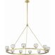 Aragon 12 Light 48 inch Soft Brass Chandelier Ceiling Light